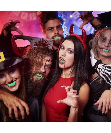 HNd197 Green Teeth for Halloween - Glowing Scary Dentures | 1 Pack | Fun Dental Care - Buy Online on GoSupps.com