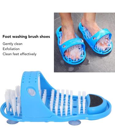 BlueKey Shower Foot Scrubber Mat with Suction Cups: A Simple Feet Cleaner Exfoliating Foot Washer for Improved Dead Skin Removal and Pressure Relief - Buy Online on GoSupps.com