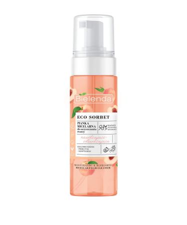 ECO SORBET Peach - Micellar foam for cleansing - moisturizing - refreshing, 150 ml