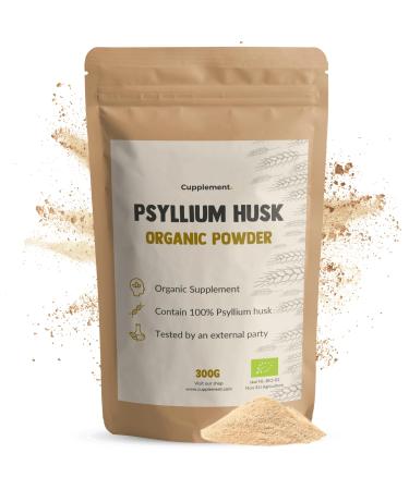 Cupplement Psyllium Fiber Powder 300 Grams - Organic Psyllium Husk - Premium Quality