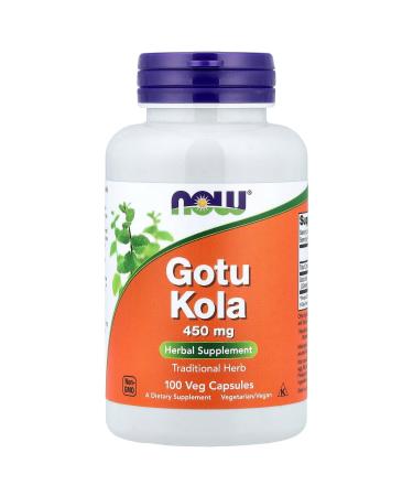Now Foods Gotu Kola 450mg 100 Vcaps