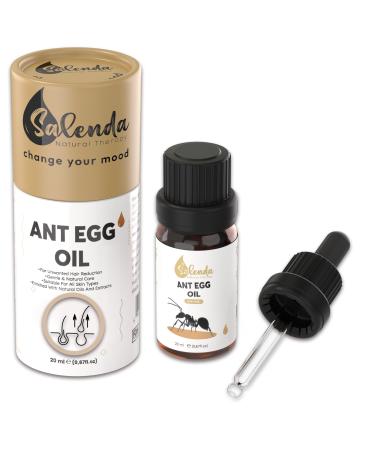 Salenda Hair Removal Oil - Natural Ant Egg Oil Perfect After Hair Removal for Women & Men Reduces Unwanted Hair Growth Body & Face Hair Growth Slowdown Oils 0.7 fl oz (20 ml)