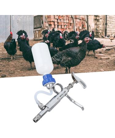 Detachable Stainless Steel Continuous Injection Syringe - Easy Clean & Reusable for Animals on Farm - Buy Online on GoSupps.com