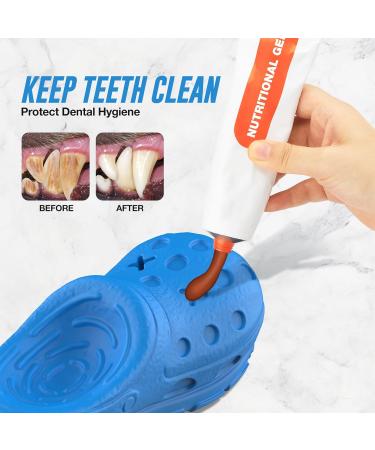 Ruxan Interactive Dog Toys for Aggressive Chewers | Treat Dispensing Blue Natural Rubber with Beef Flavor | Perfect for Small Medium & Large Dogs - Buy Online on GoSupps.com