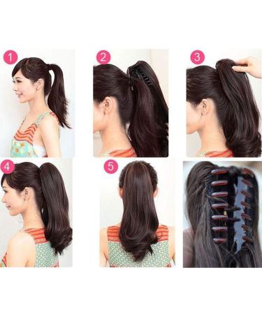 S-NOILITE 30cm Voluminous Hair Extensions | Corrugated Ponytail Braid & Claw | Dark Blonde & Bleached Blonde Mix - Buy Online on GoSupps.com