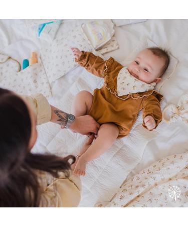 Mimuselina 2 Pack: Portable Baby Changing Pad & Diaper Bag - Foldable Water-Repellent Ecru | Ideal for On-the-Go Parents - Buy Online on GoSupps.com