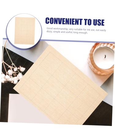 NUOBESTY 100 Sheets Grid Daily Lesson Paper Rice Paper Chinese Calligraphy Practice Paper Xuan Paper Ink As Shown 3 0.01X23X33CM - Buy Online on GoSupps.com