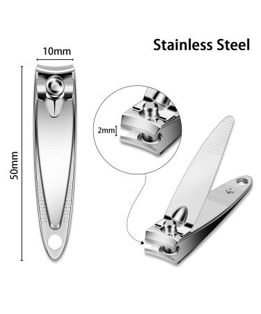 28-Piece Stainless Steel Fingernail and Toe Nail Clipper Set for Men and Women - Portable and Sturdy - Buy Online on GoSupps.com