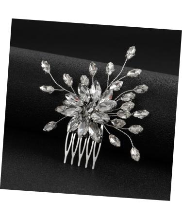 Ipetboom Bride Tiara Hair Comb Hair Accessories for Prom Rhinestone Hair Accessories Bridal Accessories Diamond Headpiece Tiara Wedding Hair Accessories Bride Headband Plastic Glass - Buy Online on GoSupps.com