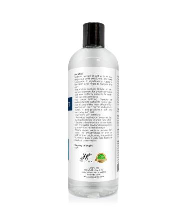 Velona 60% Sodium Lactate 16 oz - USP Grade Natural Preservative for Soap Making & Lotions | pH Regulator, Glycerin Substitute | Keeps Skin Moisturized | Hardens Soap Bars - Buy Online on GoSupps.com