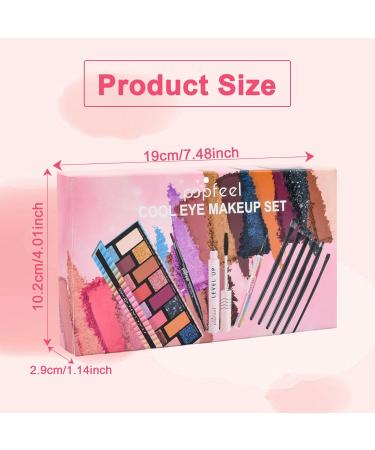 Eyeshadow Palette Makeup Eyes Professional Makeup Eye Shadow Palette Nude 16 Colors Shimmer Matte Ultra Pigmented Eye Shadow with Mirror and Brush (B) - Buy Online on GoSupps.com