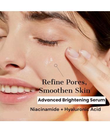 Advanced Brightening Serum | Niacinamide & Hyaluronic Acid | Multi-Action Skin Hydration & Complexion Improvement - Buy Online on GoSupps.com