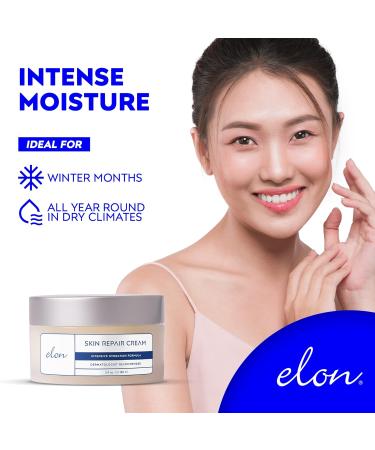 Elon Skin Repair Cream | Hydrating Cream for Hands & Body | Dermatologist Recommended (5 oz) 5 Ounce (Pack of 1) - Buy Online on GoSupps.com