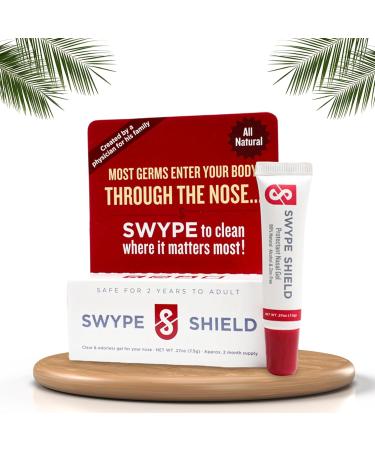 Swype Shield Nasal Gel - Drug-Free Allergen Blocker for Pollen Allergy Relief Ideal for Airplane Travel - Unscented 180+ Applications 0.27 oz (Pack of 1 - Buy Online on GoSupps.com