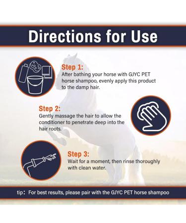 Horse Shampoo Mane and Conditioner Deeply nourishing and mane shampoo 500 ml conditionerShower bath solution horse clogs add shine detangle repel dirt and dust reduces body wash - Buy Online on GoSupps.com