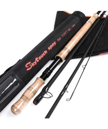 Sprinton maximum catch fly rod SkyTouch Two -herself fly fishing rod Switch and Spey top campaign with Cordura Rohr Skytouch Spey 8wt 13'6 '' (415cm) 4 parts