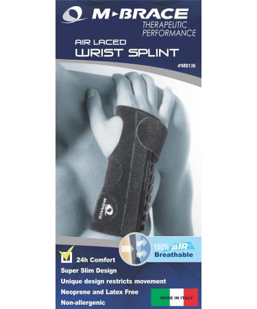 V-136LR Left Wrist Splint - Adjustable Carpal Tunnel Relief Brace | Breathable Support & Comfort | Mbrace Air - Buy Online on GoSupps.com