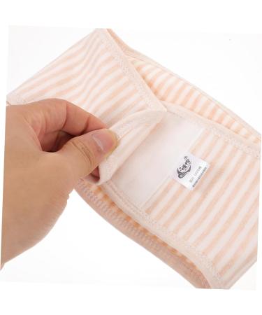 Coolhiya Baby Bump Belt - 4 Pieces Infant Belly Binder Wrap for Hernia Support - Pink Navel Bands for Newborn Protection - Buy Online on GoSupps.com