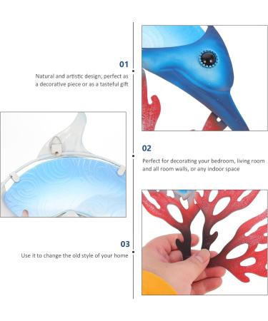 PRETYZOOM Marine Wall Hanging Garden Turtle Art Wall Art Decor Ocean Decor Backyard Ornament Wall Decor Metal - Buy Online on GoSupps.com