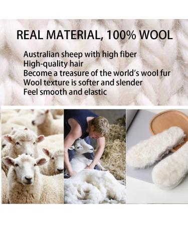 Ksttog Thick & Warm Sheepskin Insoles - 2 Pairs of Australian Durable Wool Insoles for Women & Men - Replacement Insoles for Shoes, Wellies, Slippers & Boots - Buy Online on GoSupps.com