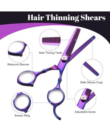 Professional 6.7 Inch Hairdresser Scissors Set - Sharp Stainless Steel Hair Cutting Shears with Protective Cover for Beginners & Pet Grooming - Buy Online on GoSupps.com