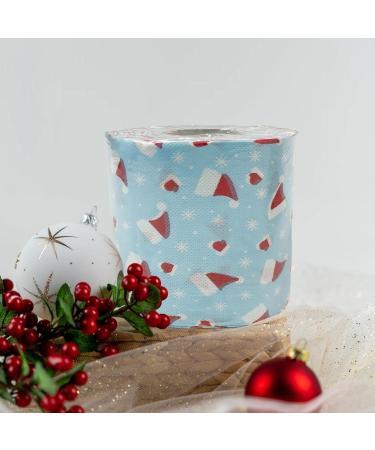 Christmas Toilet Paper Soft Printed Toilet Paper | Household Decorations with Christmas Hat Patterns Novelty for Boys and Girls - Buy Online on GoSupps.com