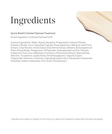 Murad Quick Relief Colloidal Oatmeal Treatment 5% Colloidal Oatmeal Cream with Ground Cherry & Oat Lipids for Eczema-Prone Skin Hydrates Soothes & Relieves Redness Itch Rashes 1.7 Fl Oz - Buy Online on GoSupps.com