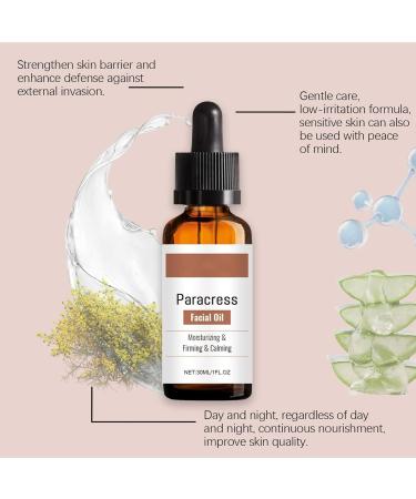 Paracresse Face Oil Organic Paracresse Face Serum Paracresse Serum Face Oil with Paracresse Extract Anti-Wrinkle Serum Reduces Wrinkles and Fine Lines (1) - Buy Online on GoSupps.com
