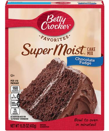 Betty Crocker Favourites Super Moist Chocolate Fudge Cake Mix 15.25oz (432g) | Rich Dense and Sinfully Delicious Dessert for Any Occasions | Bowl to Oven in Minutes | Pack of 2 - Buy Online on GoSupps.com
