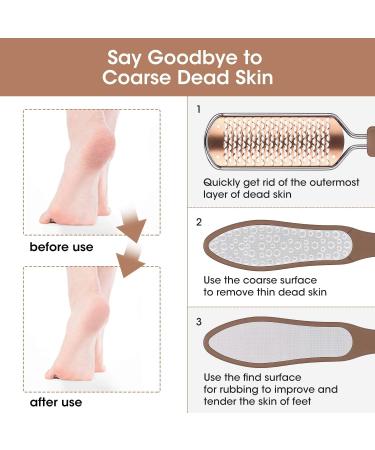 Oneleaf 2PCS Professional Pedicure Rasp Foot File for Extra Smooth and Beautiful Feet - Buy Online on GoSupps.com