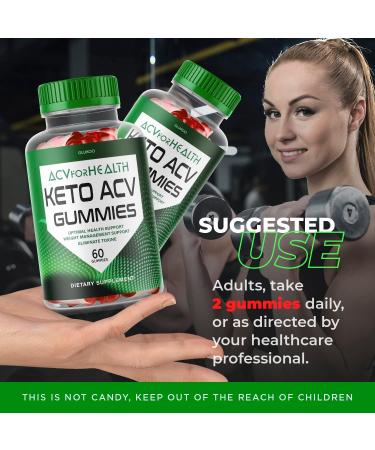 ACVForHealth Keto Gummies - Apple Cider Vinegar Gummies for Healthy Weight Loss - 30 Day Supply - Buy Online on GoSupps.com
