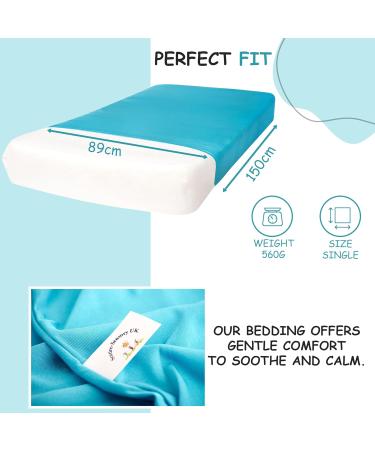 Sensory Compression Bed Sheet for Kids with Autism & Anxiety - Sentire-Sensory UK - Single Blue - Buy Online on GoSupps.com