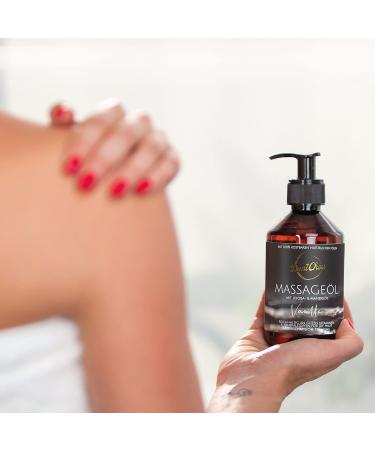 Danichou Massage Oil Vanilla 250ml | Natural Jojoba & Almond Oil | 100% Natural Cosmetics for Relaxation & Skin Care | No Paraffins or Dyes - Buy Online on GoSupps.com