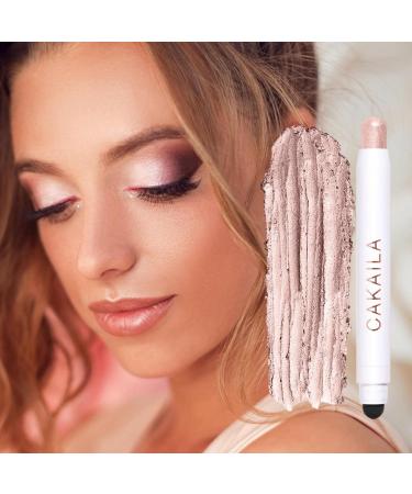Eye Shadow Sticks Double-end Matte Pearlescent Silkworm Stick Highlighter Makeup Automatic Rotating for Women Girls Shzons - Buy Online on GoSupps.com