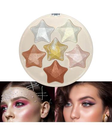 Cheek Highlighter - Sweatproof Shimmer Powder Palette - Enhance Facial Features Long Lasting Makeup for Dating Travel Home Work Novent - Buy Online on GoSupps.com