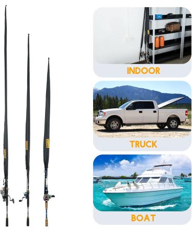 Dr.Fish Fishing Rod Socks - Tangle-Free Nylon Sleeves for 7'6 to 8'6 Rods - Buy Online on GoSupps.com