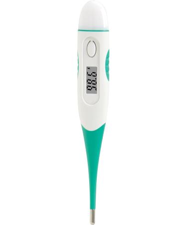 MABIS Digital Thermometer - Fast & Accurate for Babies Children & Adults | Oral Rectal Underarm Use | Flexible Tip 60 Seconds Green - Buy Online on GoSupps.com