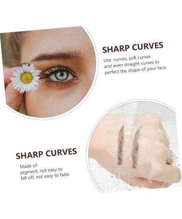 WOFASHPURET 18 Sheets Imitation Eco Eyebrow Sticker Makeup Caboodle Fake Eyebrows Decal Brown Transfer Stickers 21.5X14.5cmx2pcs Brownx2pcs - Buy Online on GoSupps.com