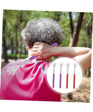 Frcolor 4-Piece Skull Hand Scratching Massage Devices Stainless Steel Flexible Back Scratcher & Home Tool Set for International Shipping - Buy Online on GoSupps.com