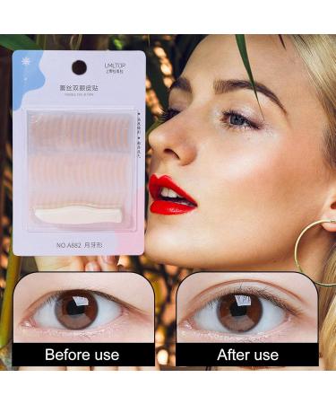 Eyelid Tape - Waterproof Double Eyelid Tape for Hooded Eyes | Fiber Eyelid Lift Strip Instant Eye Lift Perfect for Uneven MonoEyelid Crescent - Buy Online on GoSupps.com