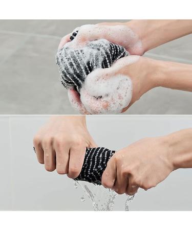 VIPITH Exfoliating Back Scrubber - Shower Bath Wash Towels for Men and Women - Body Scrubbing Brush Loofah Exfoliator - 2 Pack - Buy Online on GoSupps.com