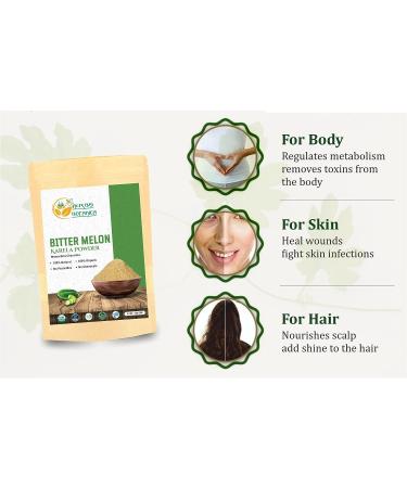 Organic Herbs Botanica Bitter Melon Powder | Karela Powder for Blood Purification | Non GMO & Gluten Free | Promotes Healthy Lifestyle - Buy Online on GoSupps.com