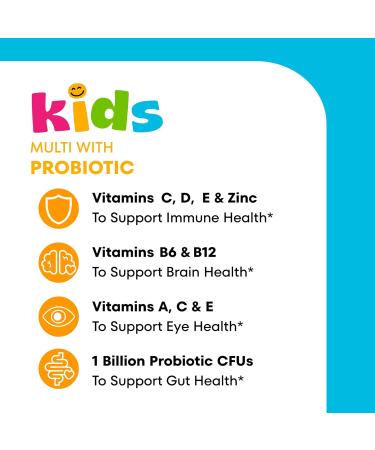 One A Day Kids Multivitamin with Probiotic Multivitamin Gummies Kids Probiotic for Digestive Health Gummy Vitamins with Vitamin D for Immune Support Orange Flavor 60 Count - Buy Online on GoSupps.com