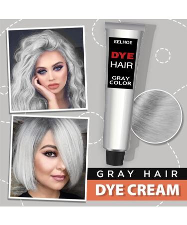 Silver hair dye natural silver gray hair dye cream cream with hair color silver hair dye silver gray hair dye cream for all hair types - Buy Online on GoSupps.com