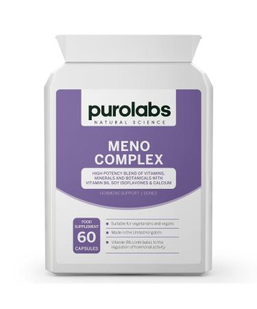 Menopause Complex Supplement - Natural Relief for Hot Flushes & Night Sweats - Menopause Vitamins for Women - 60 Capsules - Made in The UK