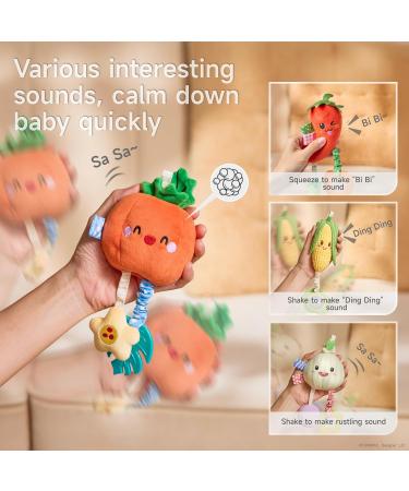 Tumama Kids Baby Toys Rattle | 0-12 Months | Clip-On Strollers | Sensory Toys for Newborn Boys & Girls - Buy Online on GoSupps.com