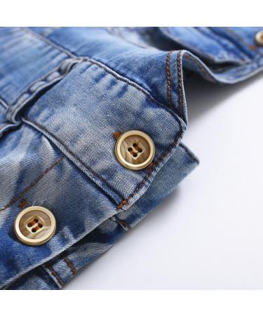 KIDSCOOL SPACE Baby Denim Shortall 6-12 Months Blue-1964 - Buy Online on GoSupps.com