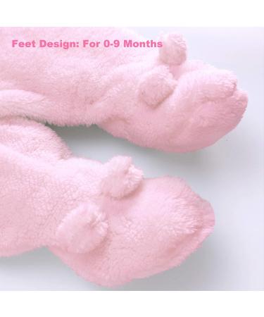 Baby Winter Snowsuit Romper with Hood | Thick & Warm Outerwear Set | Pink | 6-9 Months - Buy Online on GoSupps.com