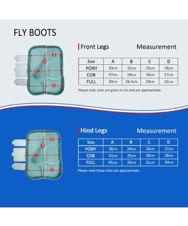 Horse Fly Boots - Fly Boots Perfect for Horse Leg Bandages and Maximum Horse Fly Protection Set of 4 (Grey COB) gray Cob - Buy Online on GoSupps.com