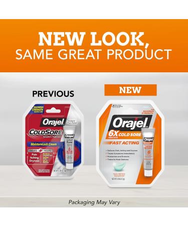 Orajel Cold Sore Treatment Bundle with Abreva Rapid Relief Cream 0.105 oz and 1 Tube 3 Grams - Buy Online on GoSupps.com